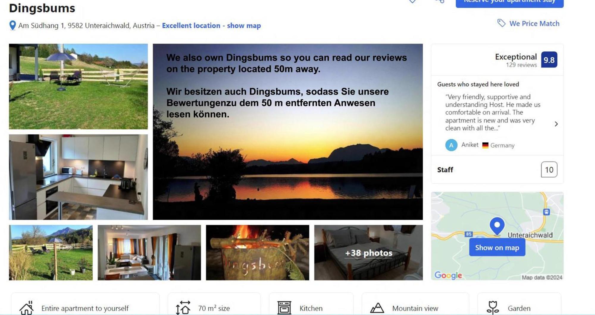 Ding Ding Leilighet Unteraichwald Eksteriør bilde